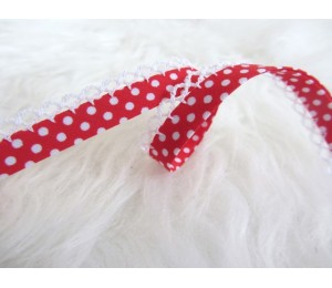 Schrägband mit Häkelborte