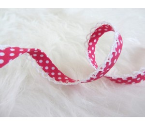 Schrägband mit Häkelborte