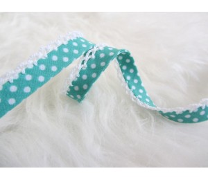 Schrägband mit Häkelborte