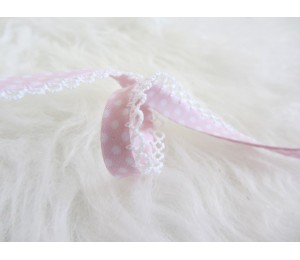 Schrägband mit Häkelborte