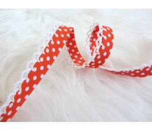 Schrägband mit Häkelborte