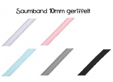 Saumband / Borte für Blusen und Hemden Breite 10mm