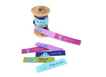 Webband "Handmade - Zauberwald" rosa