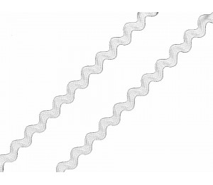 Zackenlitze weiß 4mm