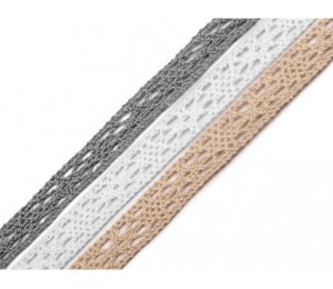 5m Häkelspitze Borte Baumwollspitze Farbvarianten 2