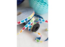 Webband Regenbogen Herzen Graziela