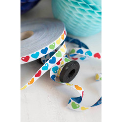 Webband Regenbogen Herzen Graziela
