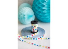 Webband Farbenmix Regenbogensterne Graziela