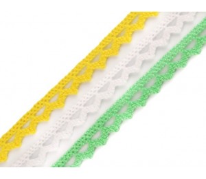 Klöppelspitze aus Baumwolle Mix Breite 10 mm