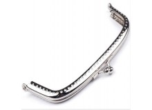 Taschenrahmen Rahmen für Geldbörsen 5 x 13cm silber Rohling