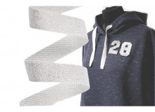 Textilband mit Lurex Breite 17 mm