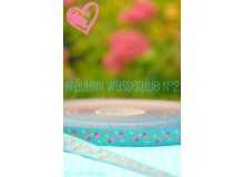 Webband Farbenmix Wasserlilie