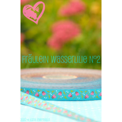 Webband Farbenmix Wasserlilie