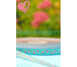 Webband Farbenmix Wasserlilie