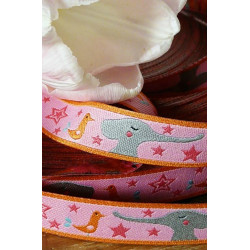 Webband - Elefant Good friends rosa