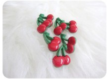 Knöpfe Kirschen - Kirsche rot grün