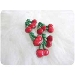 Knöpfe Kirschen - Kirsche rot grün