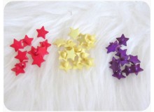 Knöpfe Sterne - Sternchen lila rot gelb