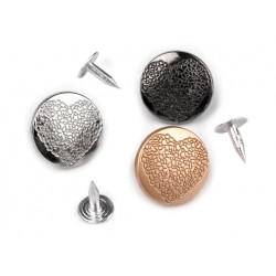 Jeansknopf Größe 28" Herz