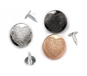 Jeansknopf Größe 28" Herz