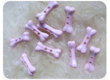 Knöpfe Knochen rosa