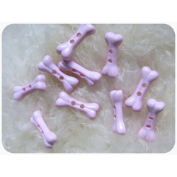 Knöpfe Knochen rosa