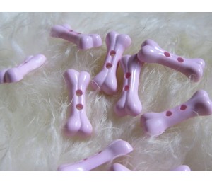 Knöpfe Knochen rosa