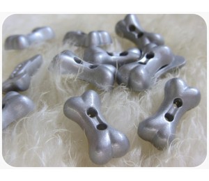 Knöpfe Knochen silber