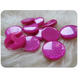 Knöpfe pink glitzer 70's RETRO