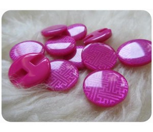 Knöpfe pink glitzer 70's RETRO