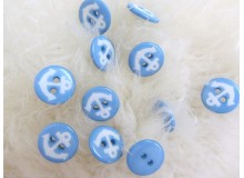 Knöpfe Anker hellblau