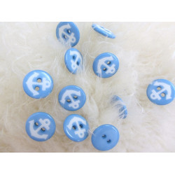 Knöpfe Anker hellblau
