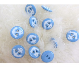 Knöpfe Anker hellblau