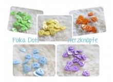 Knöpfe - Herz gepunktete