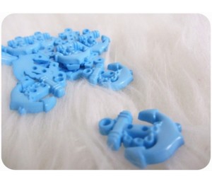 Knöpfe Anker hellblau