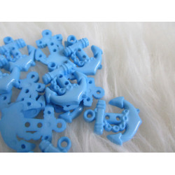 Knöpfe Anker hellblau