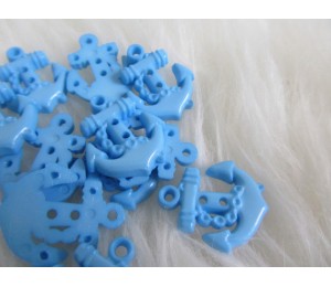 Knöpfe Anker hellblau