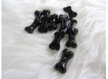 Knöpfe Knochen schwarz