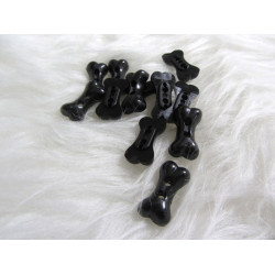 Knöpfe Knochen schwarz