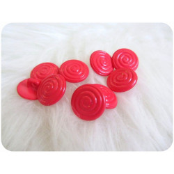 Retro Knöpfe - weiß oder rot