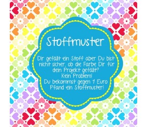 1 Stoffmuster - von einem Stoff deiner Wahl