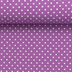 Baumwolle - Pünktchen 2mm lila