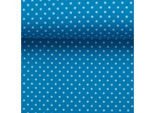 Baumwolle - Pünktchen 2mm dunkeltürkis