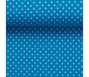 Baumwolle - Pünktchen 2mm dunkeltürkis