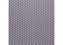 Baumwolle - Sternchen 1cm grau