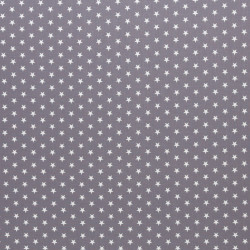 Baumwolle - Sternchen 1cm grau