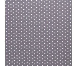 Baumwolle - Sternchen 1cm grau