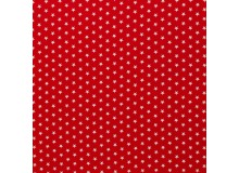Baumwolle - Sternchen 1cm rot