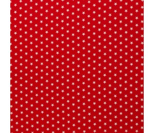 Baumwolle - Sternchen 1cm rot