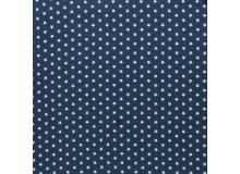 Baumwolle - Sternchen 1cm marine